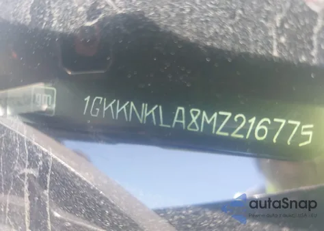 2021 GMC Acadia Fwd Sle из США, поврежденный, VIN 1GKKNKLA8MZ216775